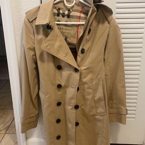 Barely Worn Burberry Womens Pea Coat